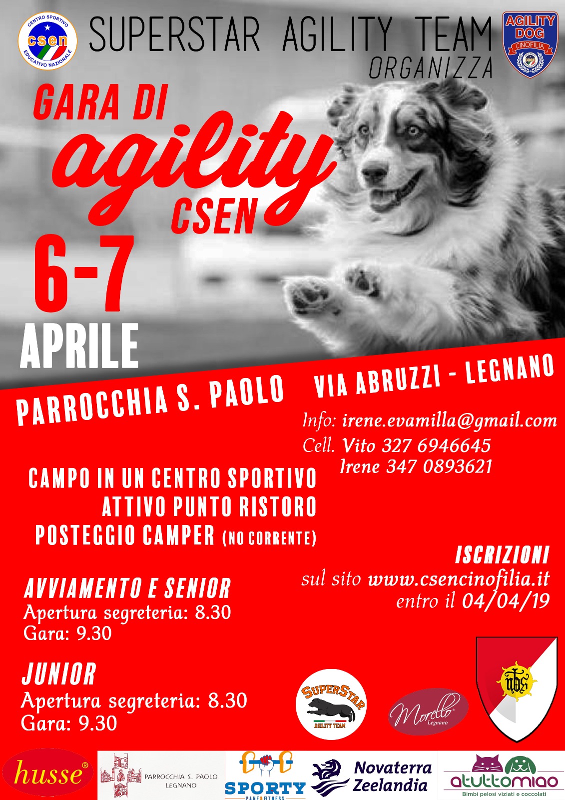 NBS- Agility Dog CSEN- 6 e 7 Aprile 19