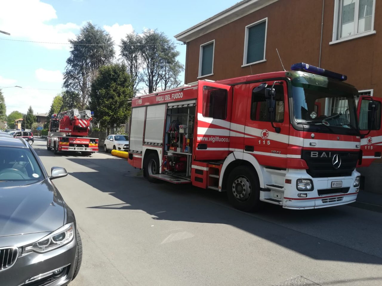 Incendio a Castellanza