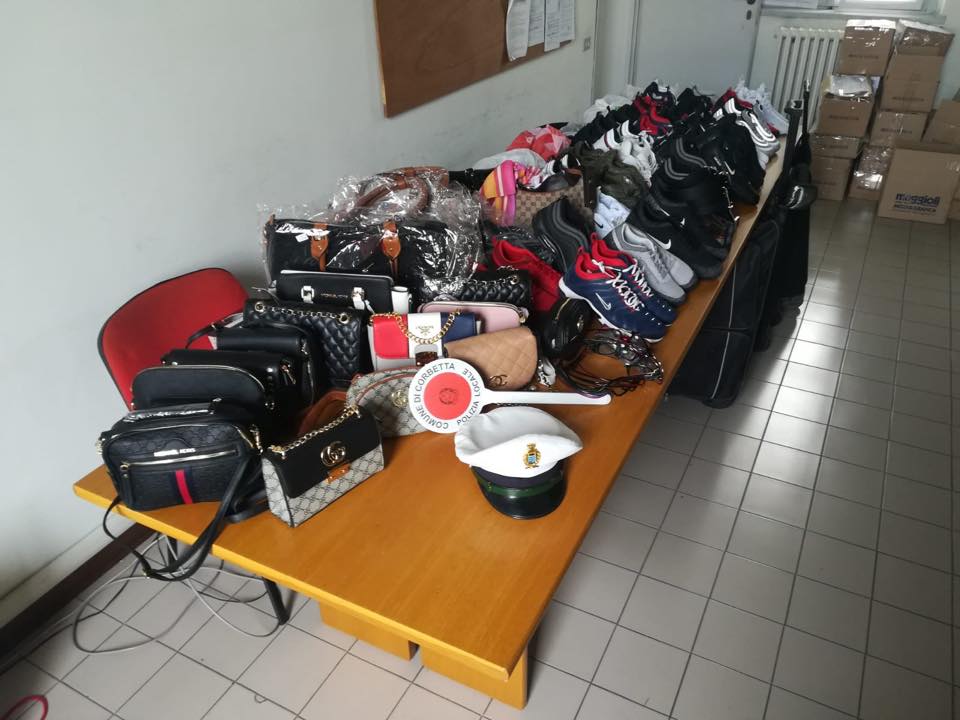 Perdono, maxisequestro di merce contraffatta