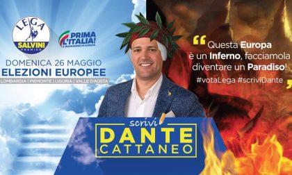 Elezioni europee, il leghista Dante Cattaneo tra Inferno e Paradiso