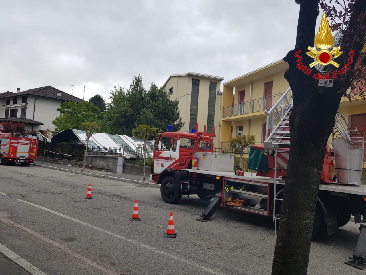 tempesta di vento in provincia di varese