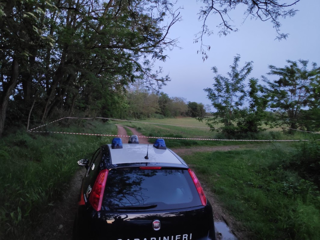 Proiettile di mortaio trovato a Nerviano vicino al Bozzente