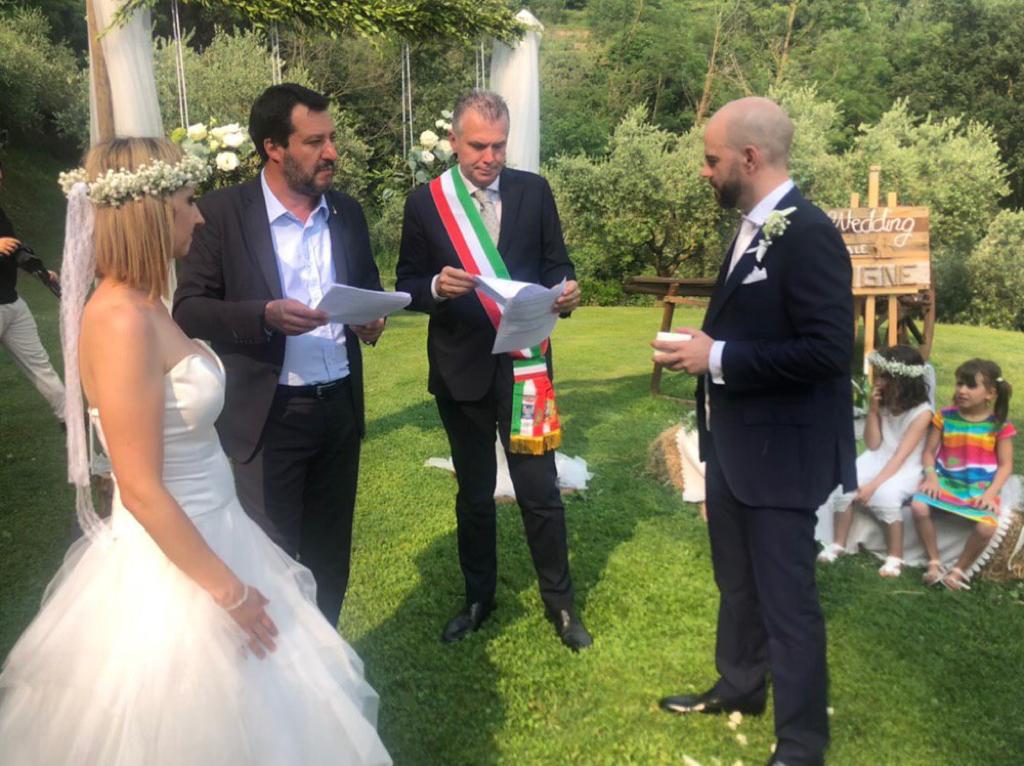 Matteo Salvini in Brianza ha sposato Igor De Biasio
