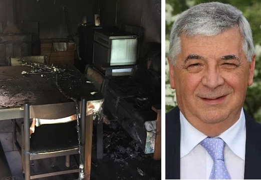 Motta, incendio doloso contro il sindaco De Giuli