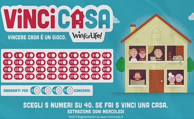 La fortuna bacia chi gioca: vinta una casa e 2mila euro con VinciCasa