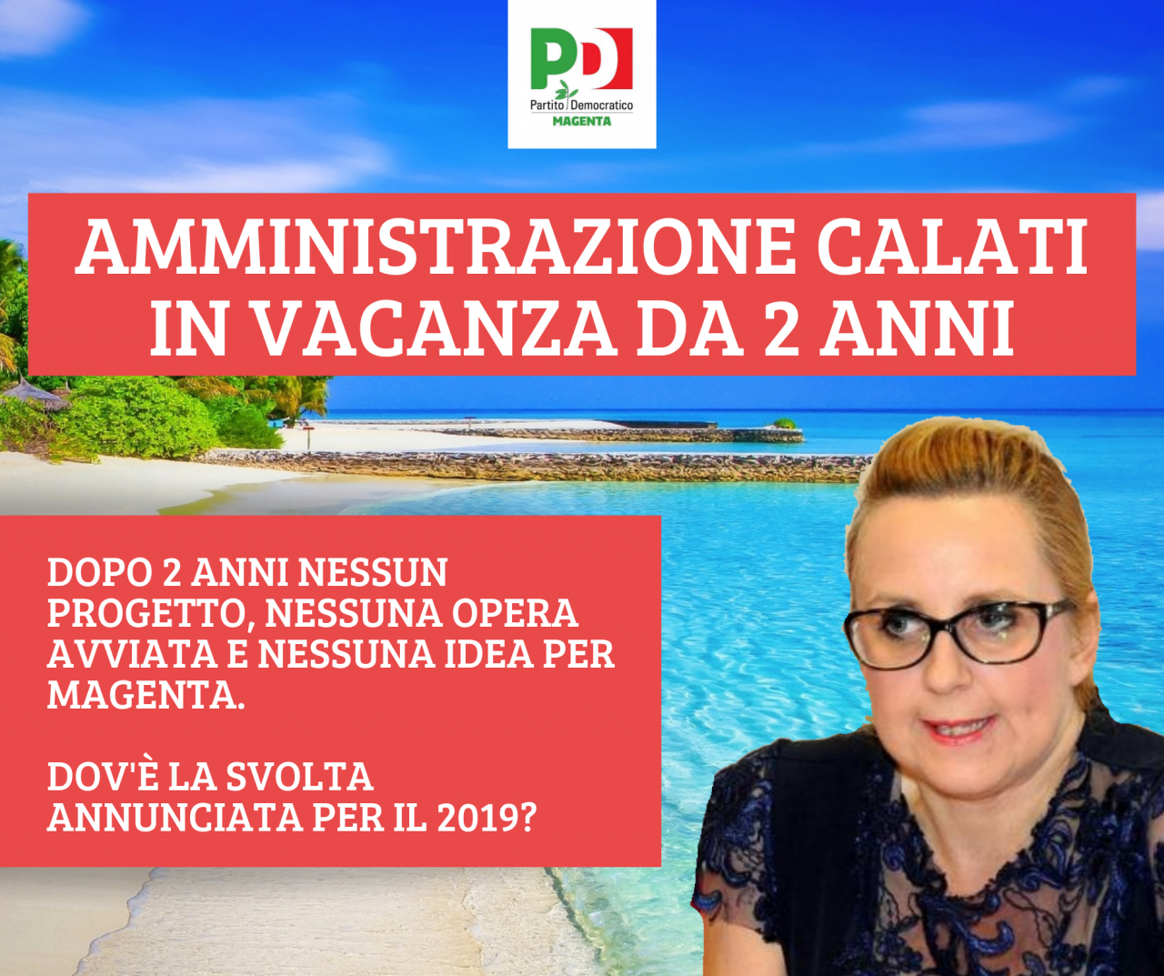 Per il Pd la Giunta Calati fa… una vita in vacanza