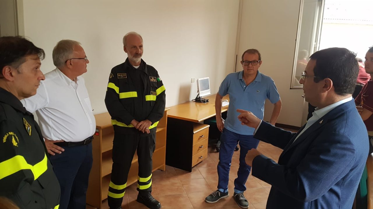 Vigili del fuoco a tradate