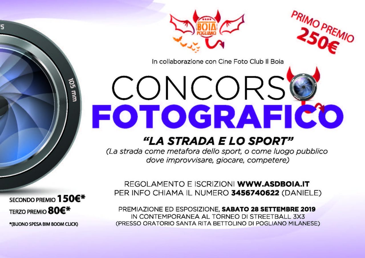 Asd Boia Pogliano: scatta il concorso fotografico