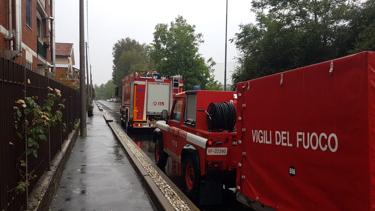 Bollate, case allagate per il maltempo