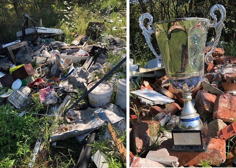 Maxi discarica abusiva a Fagnano di Gaggiano. FOTO