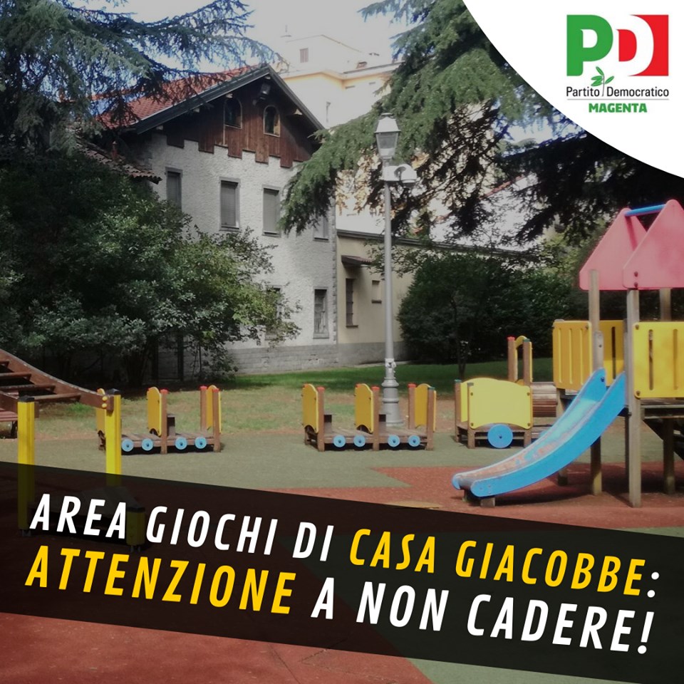 Area giochi pericolosa al parco di Casa Giacobbe