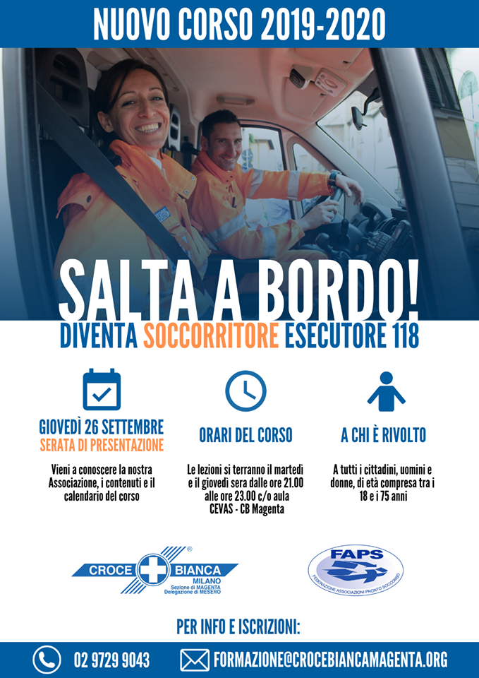 Volontari si diventa con la Croce Bianca