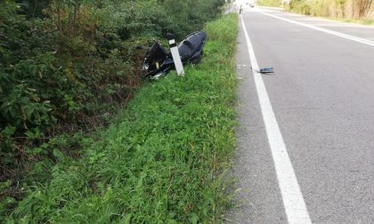 Scontro auto moto: 36enne in ospedale