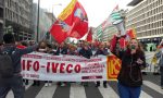 Lavoratori Cnh Industrial di Pregnana in corteo da Piazza Repubblica a Regione Lombardia