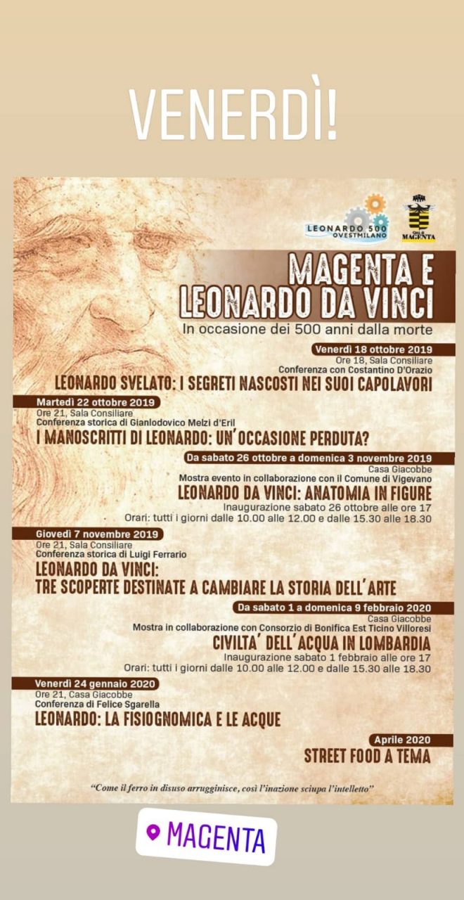 Magenta omaggia il genio di Leonardo