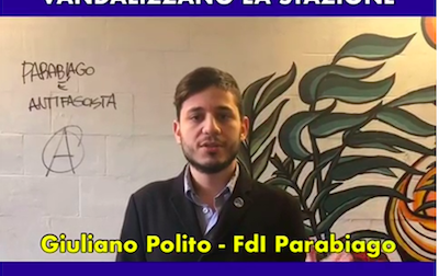 Antifascisti vandalizzano la stazione di Parabiago VIDEO