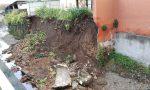 Disagi maltempo: crolla il muro di contenimento del Seveso