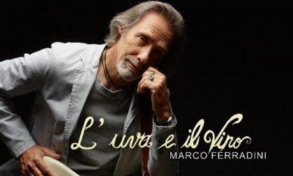 Marco Ferradini in Frera con il suo nuovo album, "L'uva e il vino"