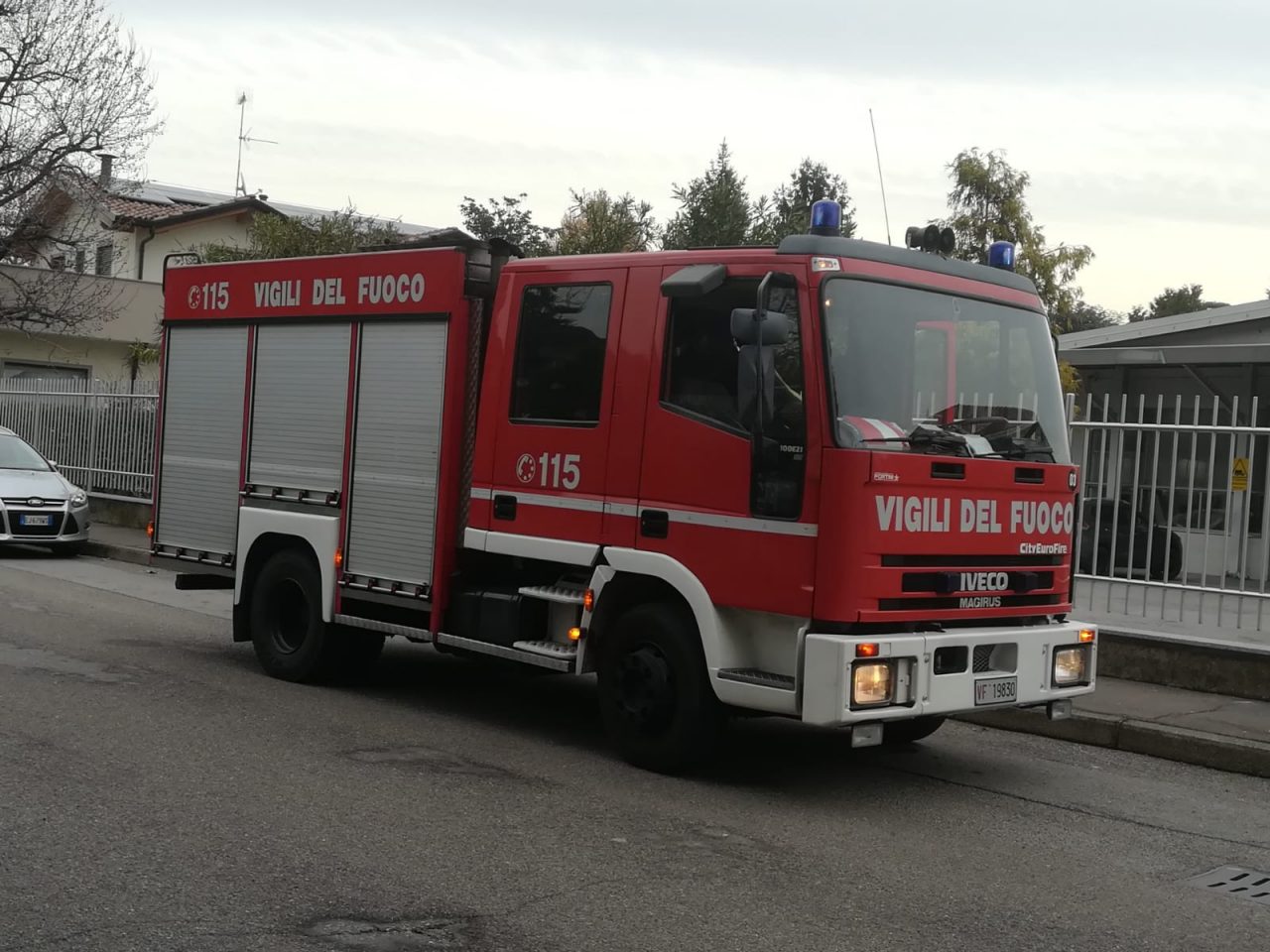 Fuga di gas a Castellanza, Vigili del Fuoco sul posto