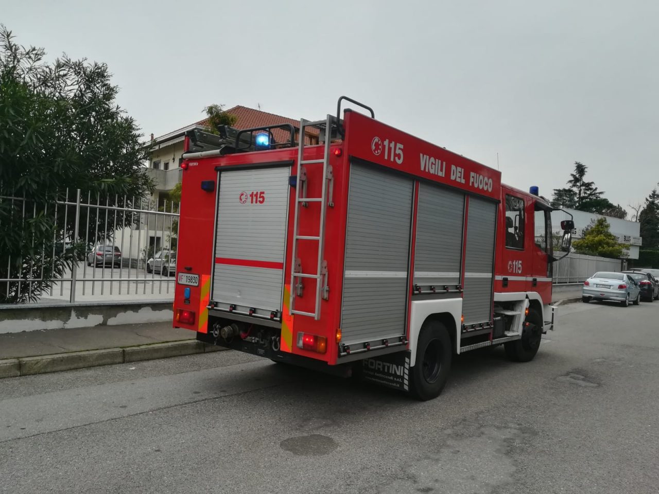 vigili del fuoco, fuga di gas a castellanza
