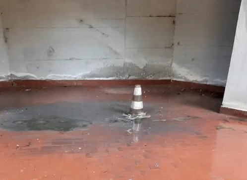 Cimitero di Garbagnate allagato. FOTO
