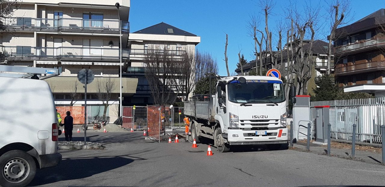 Fibra ottica, disagi ad Arese per la rottura di un tubo del gas