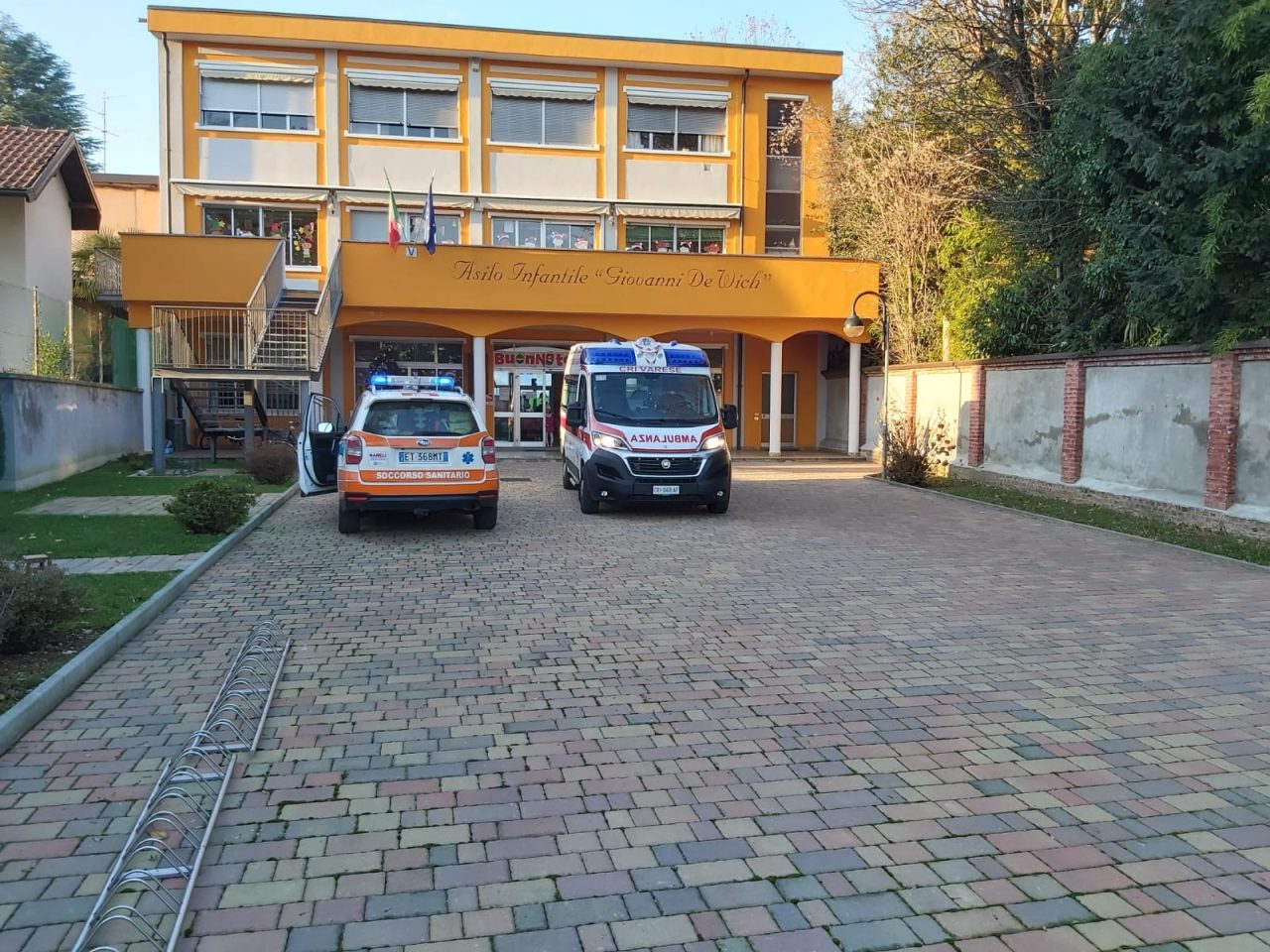 Allarme all’asilo infantile: elisoccorso per una bambina di 3 anni
