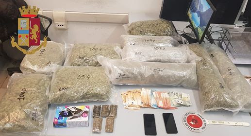 Arrestato a Settimo con dieci chili di “erba”