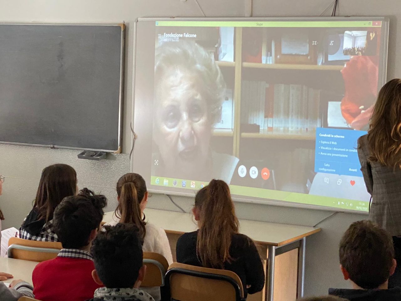 Gli allievi della Sant’Ambrogio incontrano Maria Falcone
