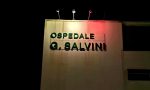 Prime prove per illuminare l'ospedale con i colori della bandiera italiana