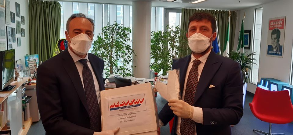 Aldieri autotrasporti ha donato un carico di mascherine alle strutture sanitarie