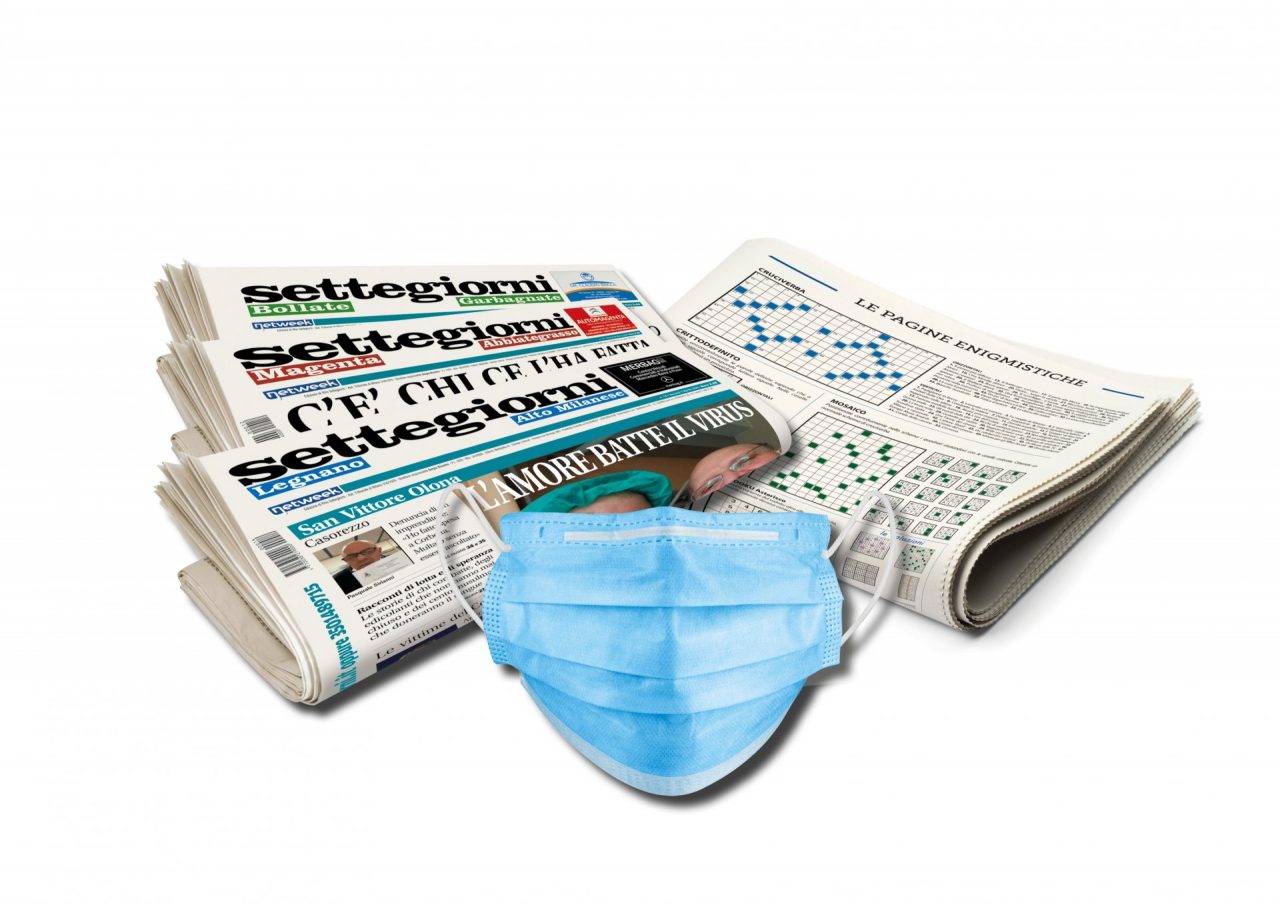 Oggi una mascherina insieme ai nostri giornali
