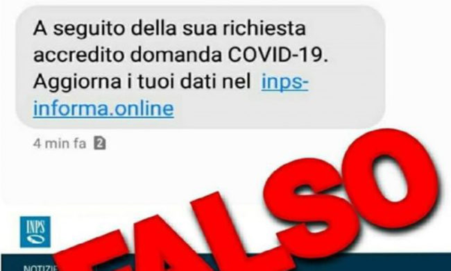 Falso messaggio dell’Inps: fate attenzione!