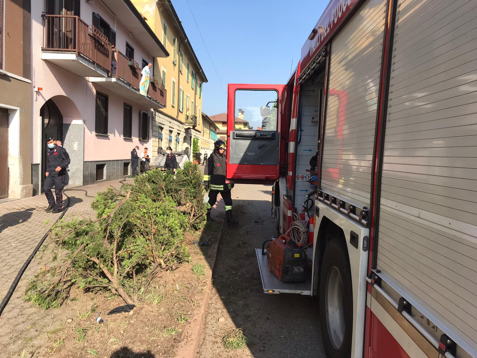 ribaltamento Vittuone