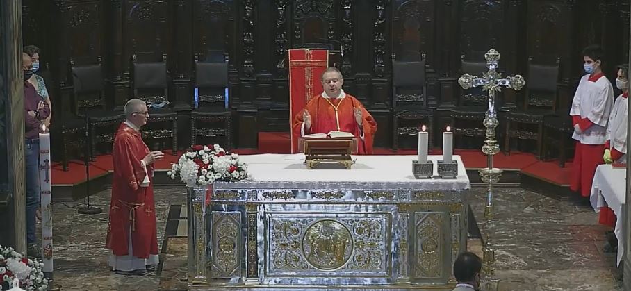 Palio di Legnano, Messa solenne in basilica