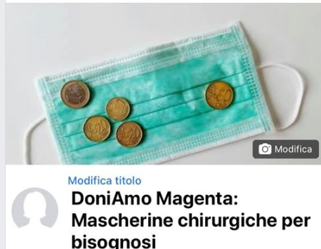 Da un gesto di solidarietà nasce la raccolta benefica