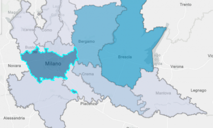 Coronavirus nel Milanese, la mappa del contagio Comune per Comune