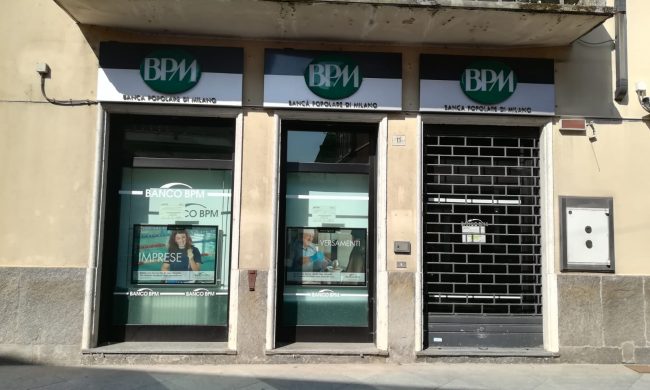 Riapre la filiale Bpm: lo annuncia il sindaco