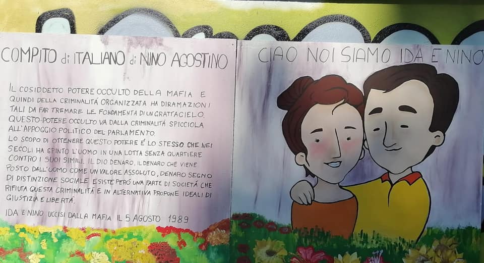 Il muro della legalità a Cornaredo