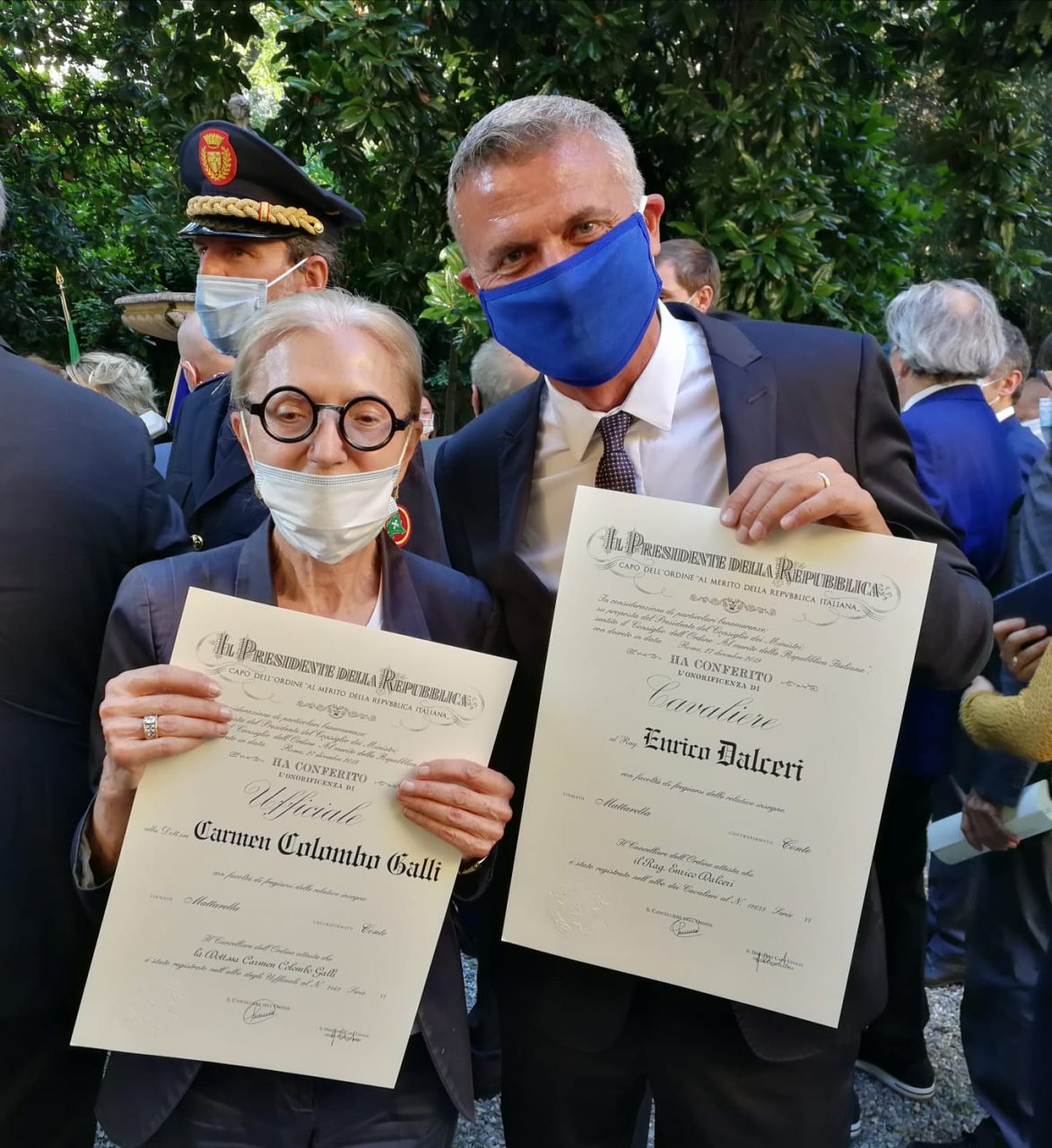 Carmen Colombo Galli nominata Ufficiale della Repubblica da Mattarella FOTO