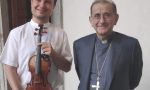 Lorenzo Meraviglia e il suo Stradivari suonano per l'Arcivescovo Mario Delpini