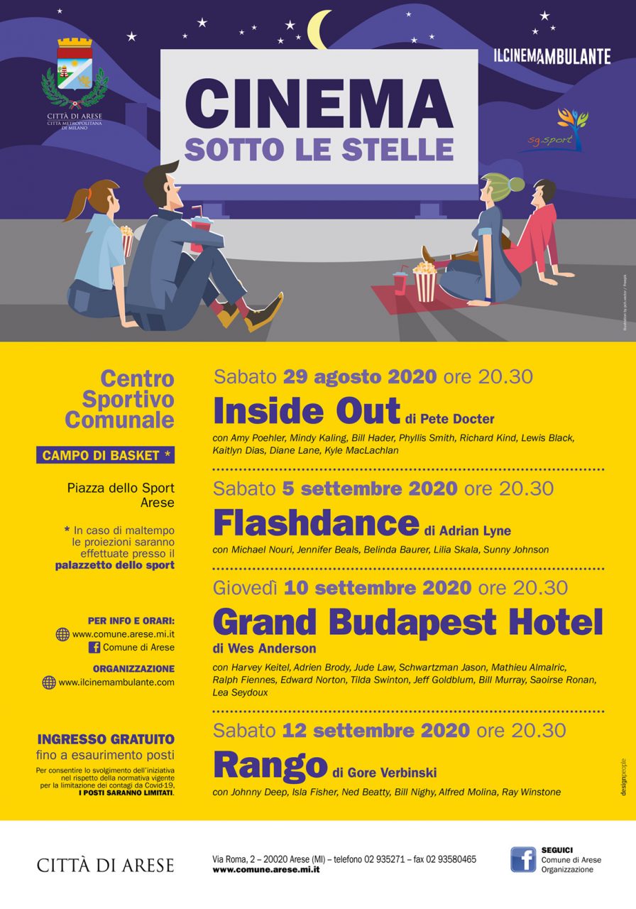 Il “Cinema sotto le stelle” si fa in quattro
