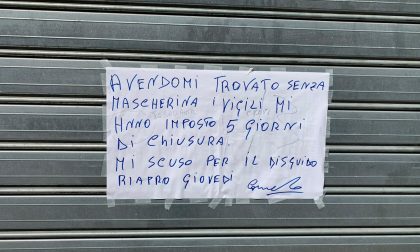 Personale e clienti senza mascherina, locale chiuso cinque giorni