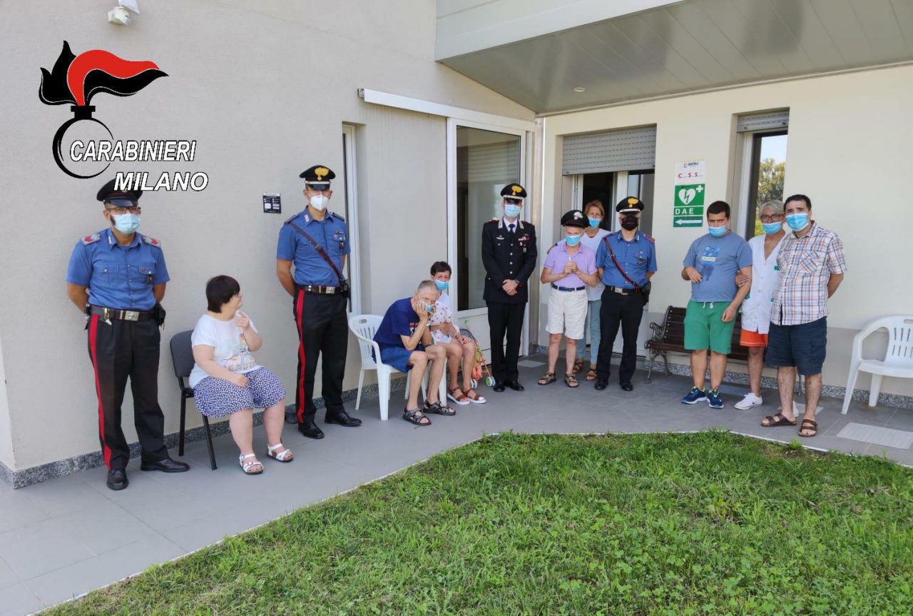 Carabinieri in visita al “Melograno” di Abbiategrasso