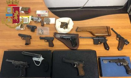 38enne arrestato perché in possesso di 11 pistole e più di 200 proiettili