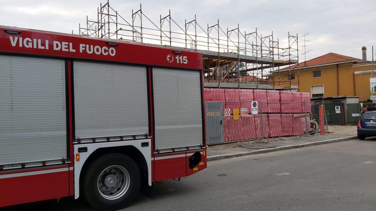 Infortunio sul lavoro: soccorritori in azione