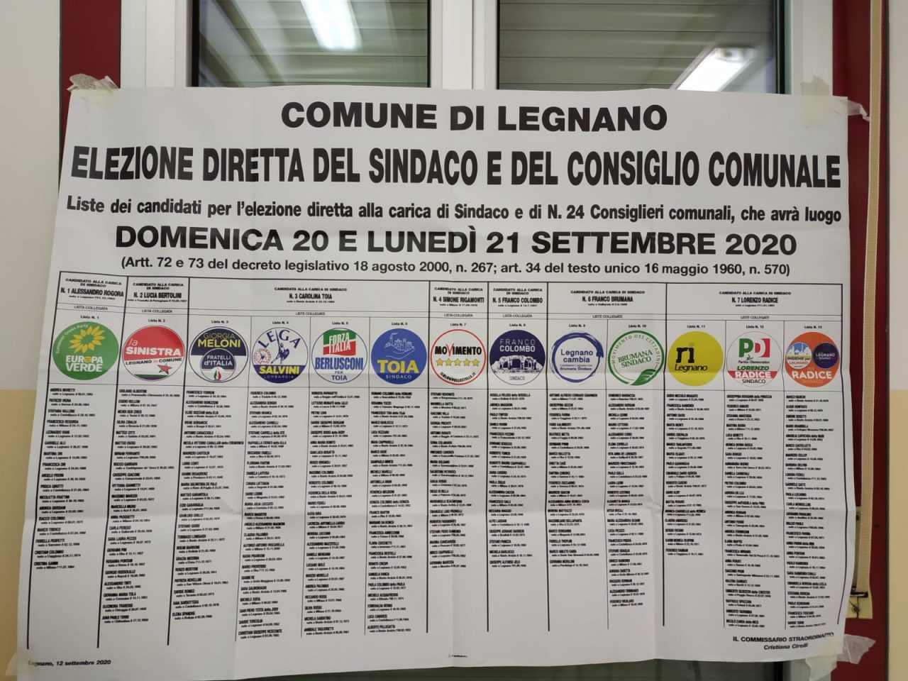 Legnano, lo spoglio dei voti delle Comunali: Toia sul 38-40%, Radice 29-31%