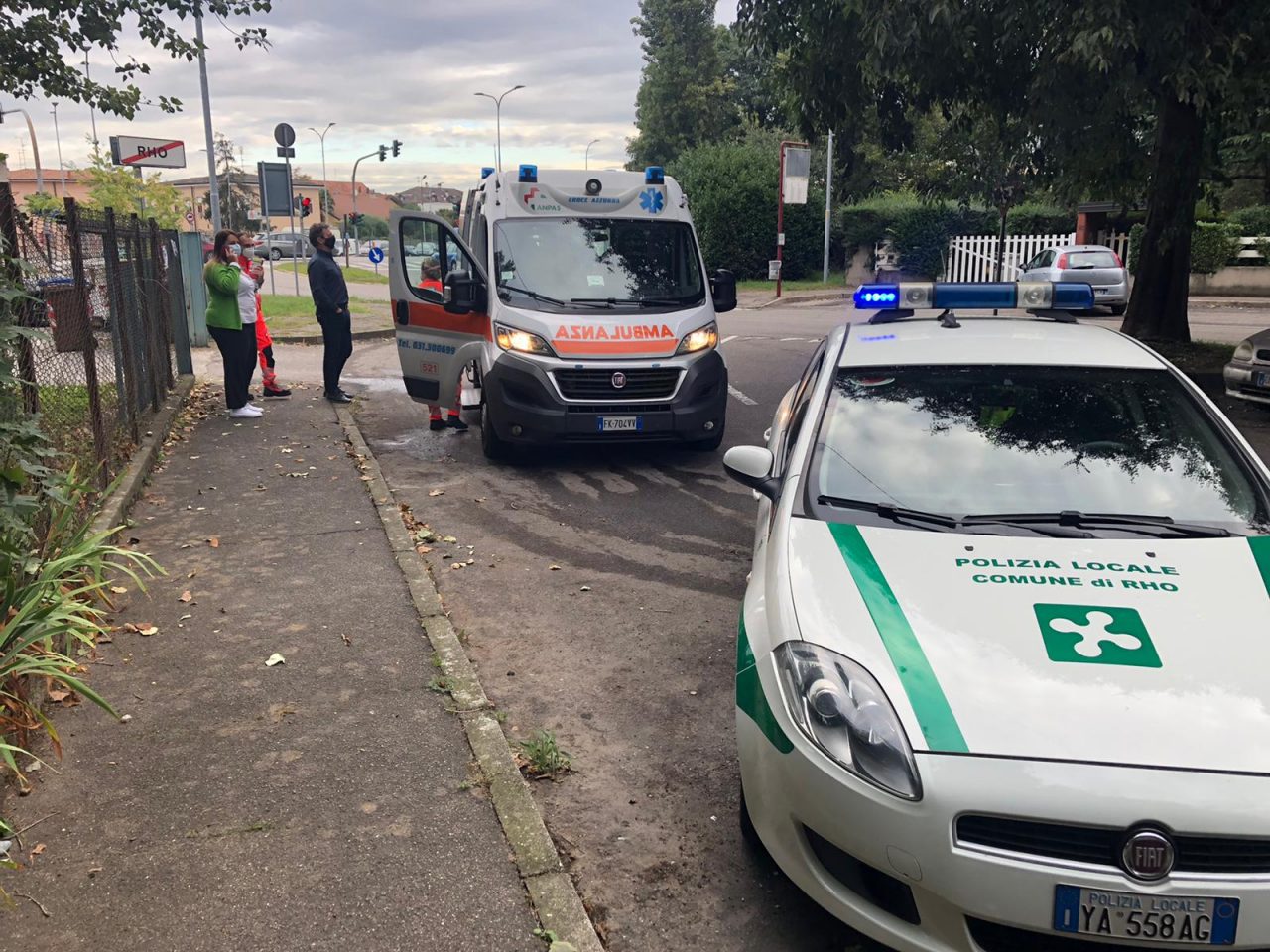 20enne soccorsa a ridosso del Sempione a Rho