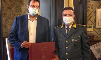 Il sindaco di Rho incontra il neo comandante del Gruppo di Legnano della Guardia di Finanza