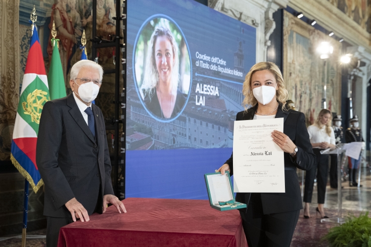 Coronavirus, Alessia Lai insignita Cavaliere da Mattarella  FOTO